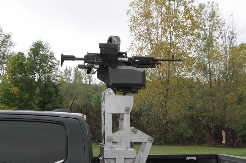 T360 mounted in truck bed.